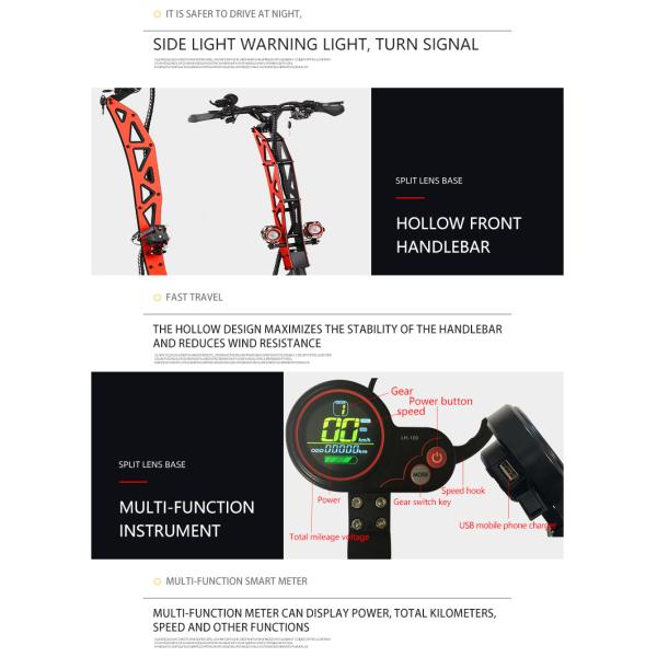 Fast Selling 5600W Scooter Max Speed 85KM/H Scooters for Adult in orange black color