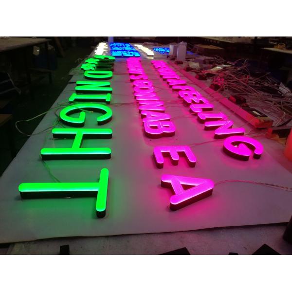 Advertising Plastic Neon Signs durable 24mm Depth For Events / Restaurant