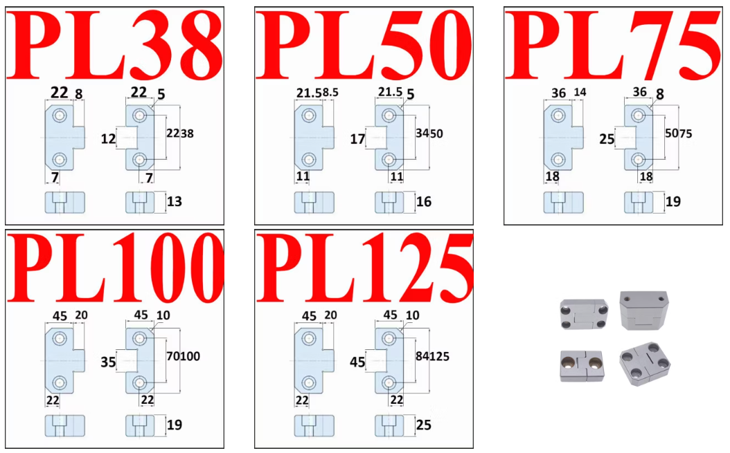 Precision Mold Guide Pin Square Positioning Block PL Series