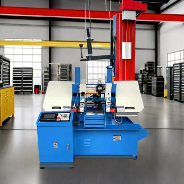 0.42kw Oil Pump Motor Metal Cutting Band Saw Machine Portable Metal Bandsaw