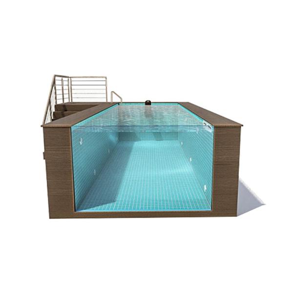 Moulding Glass Pools Above Ground Salt Chlorinator for Custom Outdoor Swimming Pools