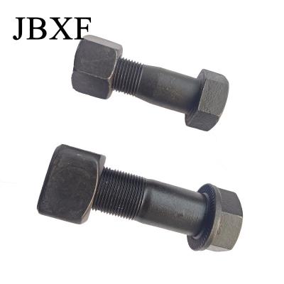 Black Hex Truck Wheel Bolt 12.9 Grade Excavator Track Bolts Carbon Steel