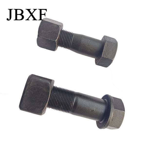 Black Hex Truck Wheel Bolt 12.9 Grade Excavator Track Bolts Carbon Steel