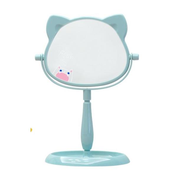 Модный дизайн Пластиковое и стеклянное зеркало Стоящее настольное макияж зеркало для путешествий