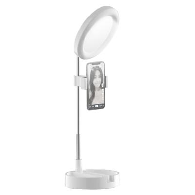 ABS 12W 5V Ring Light With Mirror And Phone Holder