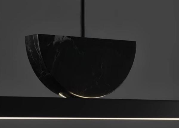 Direct sales new style all-copper bar minimalist strip lamp restaurant marble modern smart all-copper designer office