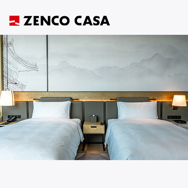 Роскошная гостиничная мебель для спальных комнат, включая двуспальные кровати и пристежки