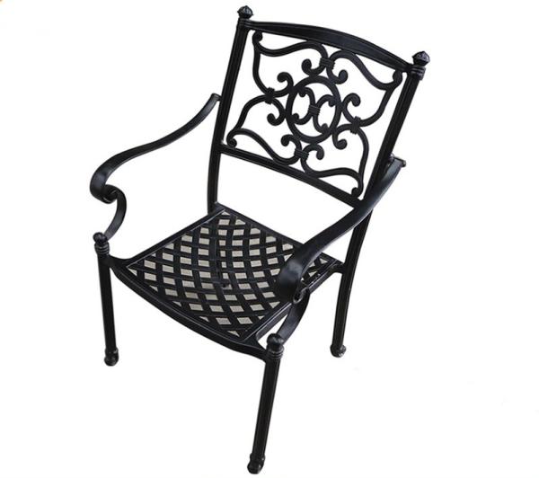Classical European Cast Iron Decor Aluminum Garden Table & Chair Table End