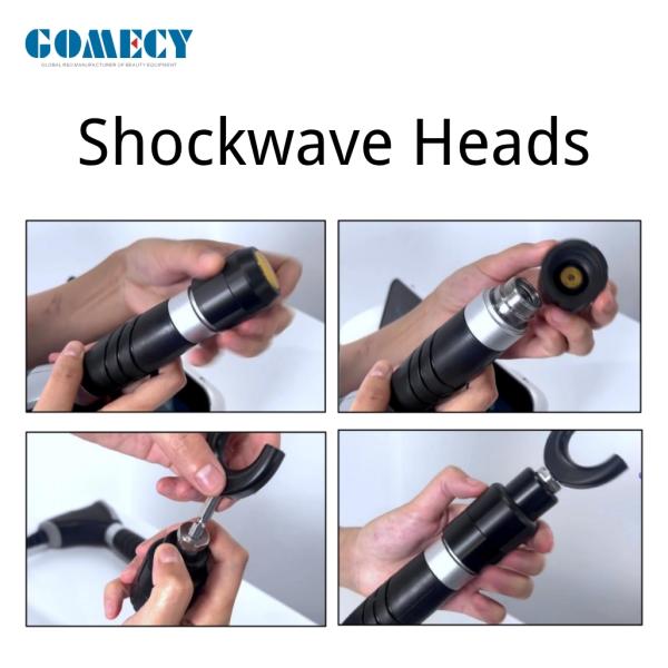 Gomecy Thérapie par ondes de choc Eélectrothérapie Ultrasons 3 en 1 Machine pour le traitement de la douleur chronique et la réparation des tissus avec l'échographie et l'électrothérapie