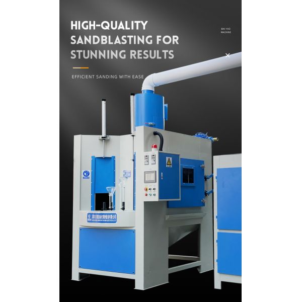 Automatic Sandblasting Machine Turntable Type with 12PCS Boron Cabide Nozzle