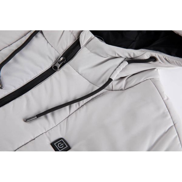 220 Grams Lightweight Down Jacket with USB Heated Feature and Clean Paneling Design