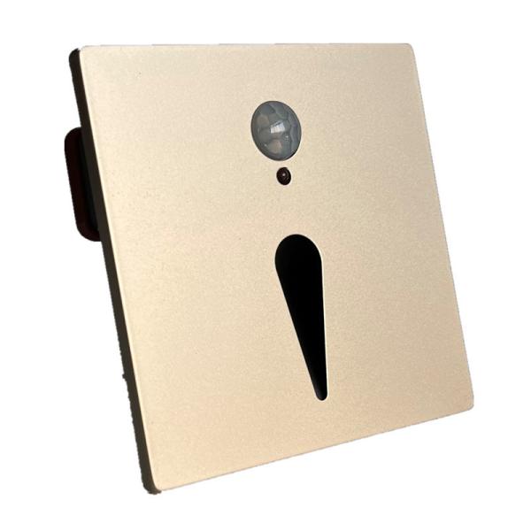 Easy Mount Stairwell Lighting Luxury Indoor SS Panel Magnetic Mounted PIR Motion Sensor