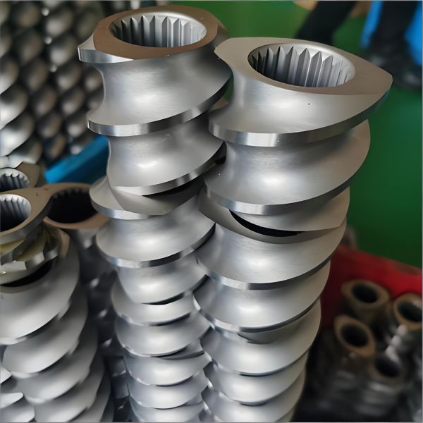 Tungsten Carbide Sprayed Screw Segments for WPC Compounding