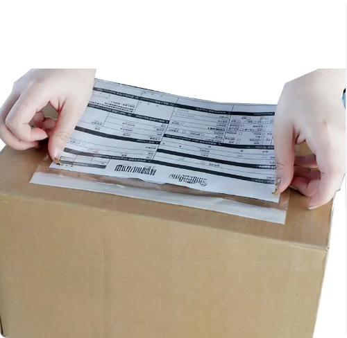Logo Printable Clear Durable Packing List Insert envelope Poly Mailer Document Pockets for Logistics