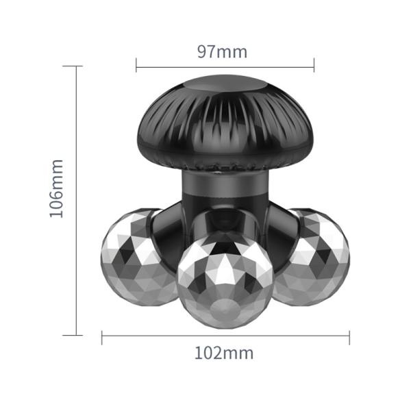Multi Purpose Mushroom Shaped Electric Body Massager Handheld Vibration Massage Device with Plug-in Power Source