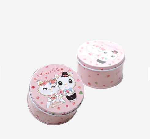 O costume imprimiu o metal Tin Box With Removable Lid de 0.23mm