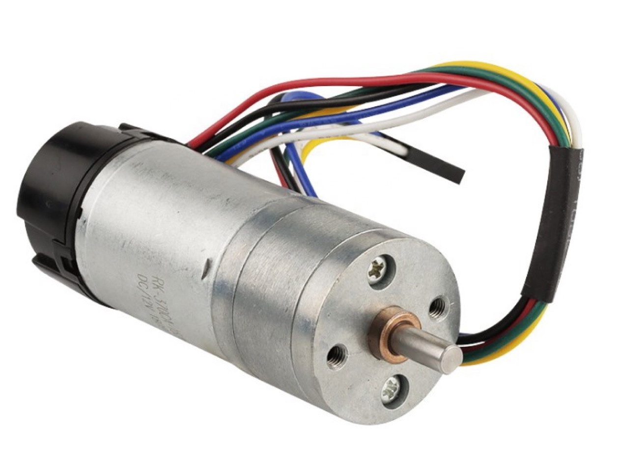 25D370 25mm 6v 12v DC Spur Gear Motor  with 48CPR Encoder  for Robots