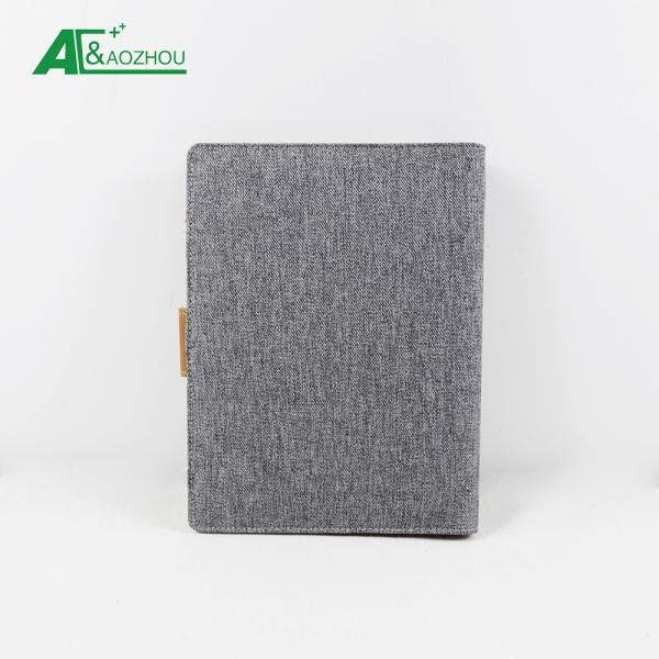 Middle size PU leather big buckle 80 sheet  Refillable Ring Binder organizer
