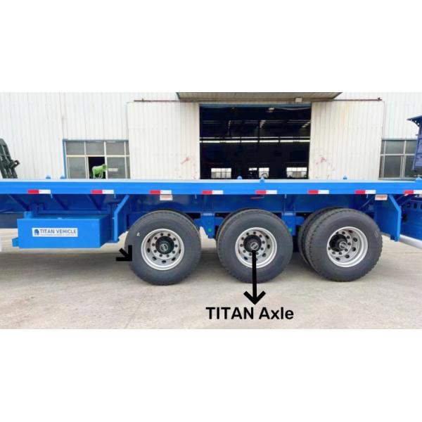 TITAN 3 Axle Semi Trailer Flat Bed Semi Trailer for Sale