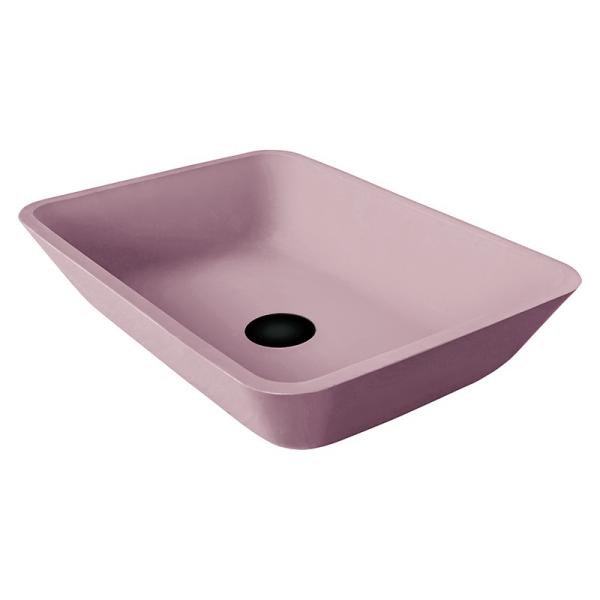 Стекло кисловочный Matt розовых тазов Countertop Bathroom прямоугольное закаленное