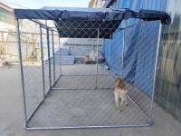 Chaîne de liaison en acier chenil chien enclos extérieur stylo d'exercice courir avec couverture