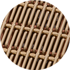 Гофрированный тип тангаж 2.5ммкс5.4мм сетки шарика нержавеющей стали ПВД декоративный сплетенный