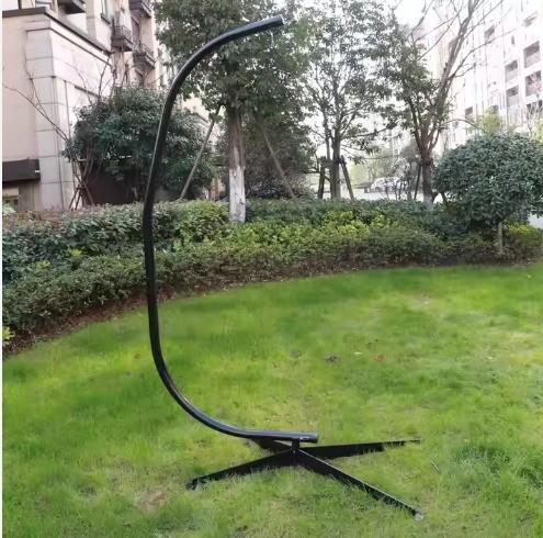 300LBS Heavy Duty Hammock Chair Stand for Living Room Space Saving Hanging C-Stand