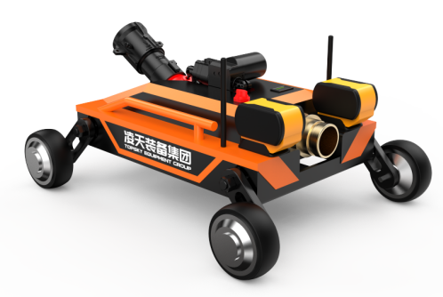 Портативный 160 мм пожарный робот электрическое колесо типа четырёхколесный привод