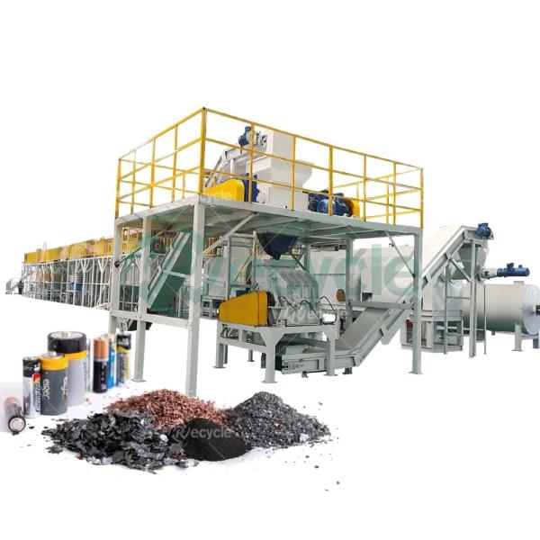 1000kg/h Pouch Type Lithium Battery Recycling Machine Complete Line