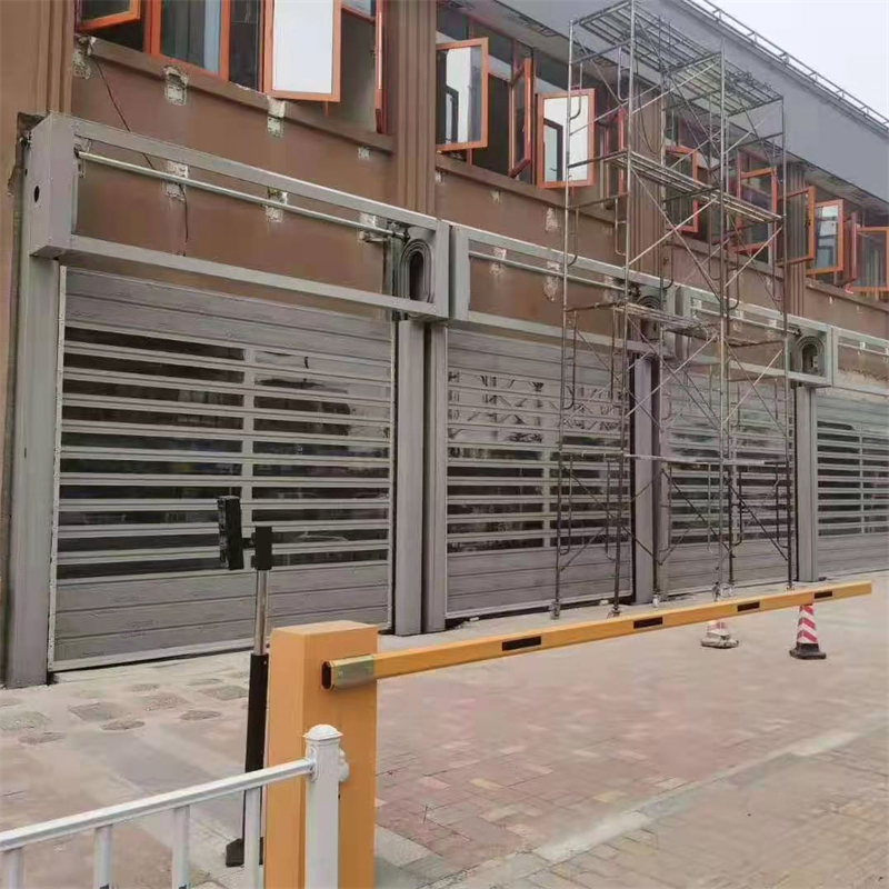 Aluminum Spiral High Speed Door Turbo Track System Industrial Access Applications