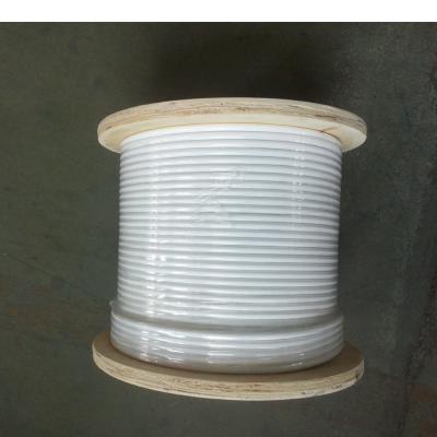 Câble métallique en acier revêtu de nylon blanc 7x19 3.18mm-4.76mm Norme DIN