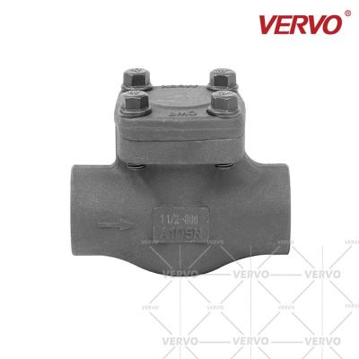 A válvula de verificação da bola forjou verificação tipo tipo do elevador interruptor Dn40 800lb de A105N aço carbono válvula 1 1/2 de aço do” do pistão da válvula de verificação