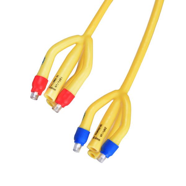 катетера Foley латекса воздушного шара пути 16fr 4 силикон двойного устранимый покрыл