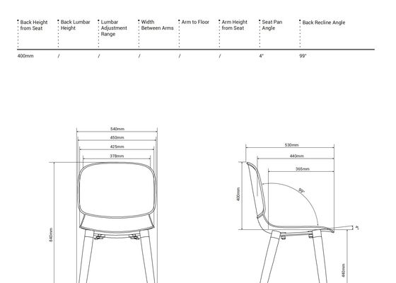 Model Training Room Chairs with Visually Striking Appearance and Bold Color Combinations in W560*D520*H820(mm)