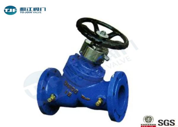 Flanged Static Balancing Valve Cast Iron / Ductile Iron Type Optional