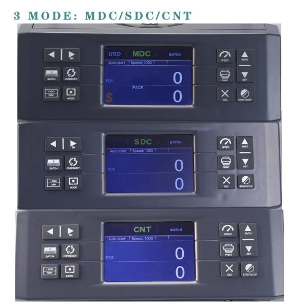 FMD-880 Dual CIS bill counter and sorter USD EUR GBP DOP mix value counter mixed denomination bill counter