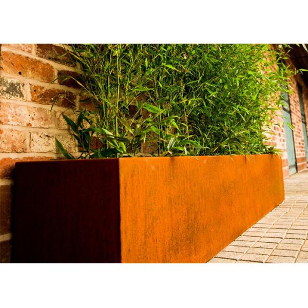 Laser Cut Rust Finish Corten Steel Planter