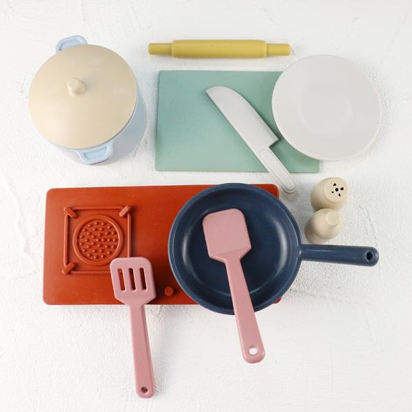 2023 New Non Toxic BPA Free Baby Silicone Toys For Play House Kitchen Cooking