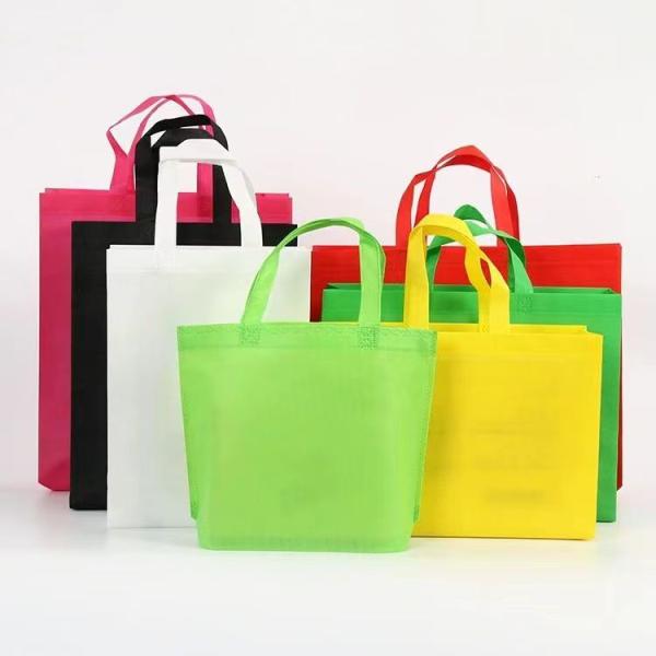 Custom Logo Printed Non Woven Fabric Tote Bag for Grocery Shopping and Promotion