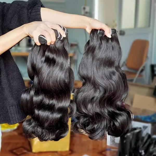 Full Cuticle Loose Wave Human Hair Bundle from Cambodia Burma Vietnam