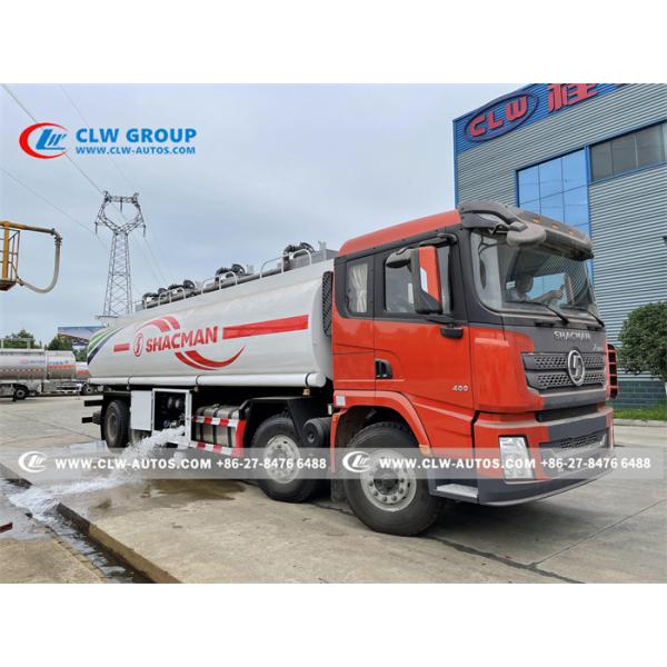Shacman 8x4 370HP 33cbm 35cbm 37cbm Fuel Tanker Truck For Gasoline Delivery