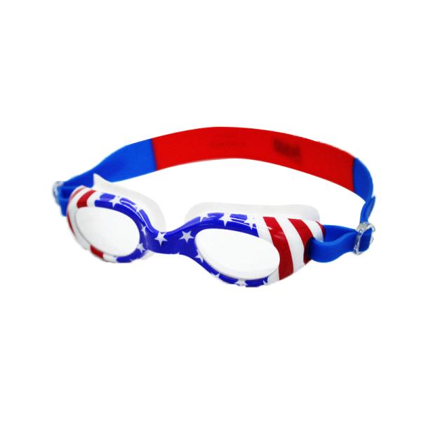 American Flag Fog Proof Swim Goggles , Anti - Leak Triathlon Swimming Goggles