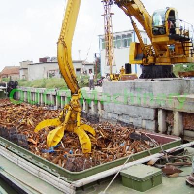Profundidade Crane Grab Bucket hidráulico da estação 10Tm 3.2m do lixo