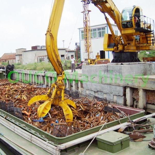 Profundidade Crane Grab Bucket hidráulico da estação 10Tm 3.2m do lixo
