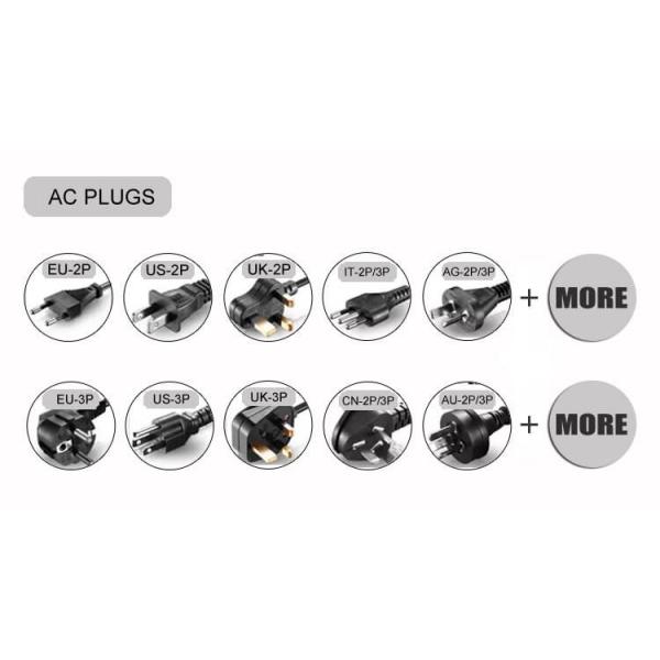 Black White Universal AC DC Adaptor 24v 5a AC/DC Adapter 24 Volt 5 Amp Power Supply with UL62368 CE GS SAA PSE KC CCC