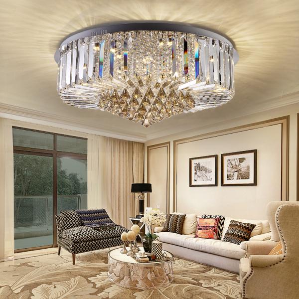 Round Crystal light fittings ceiling Lamp Fixtures Indoor home (WH-CA-22)