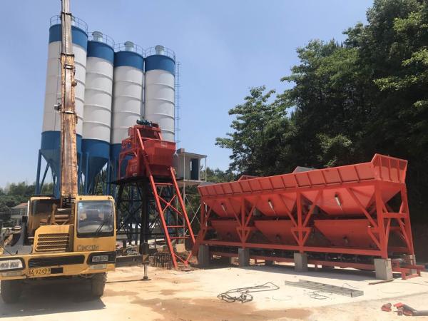 Construction Production Ready Mix Mixing Plant Hzs75 Concrete Batching Plant
