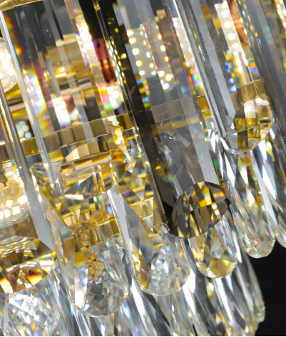 Света люстры СИД привесные с тенью металла/стекла/Кристл для домашнего украшения