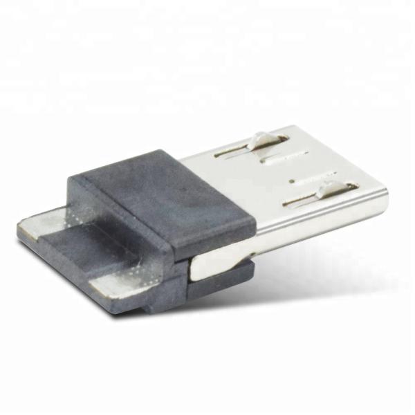 Gold Plating Usb Solder Connector , Male 4 Pin Micro Connector