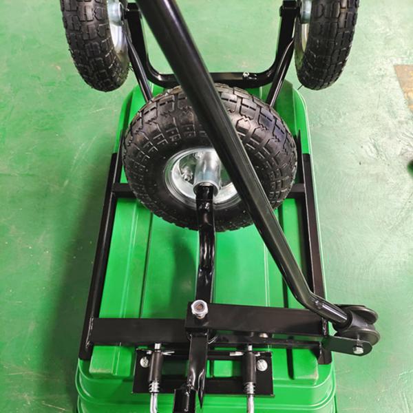 Utility 10 Inch Pneumatic Tires Wheel Garden Dump Truck 75L Capacity